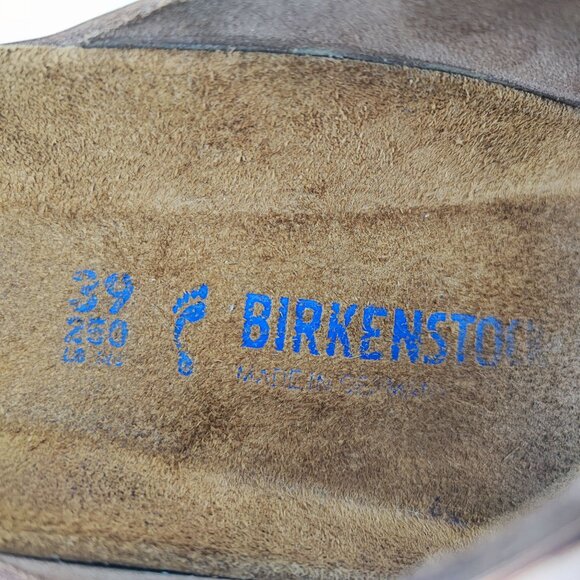 Birkenstock Women's Arizona Metallic Copper Leather Sandals Size 8.5 - Picture 9 of 10